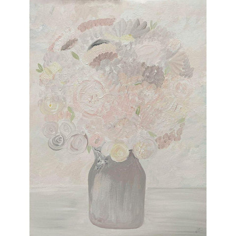 Neutral Floral Black Modern Wood Framed Art Print by Barski, Karen