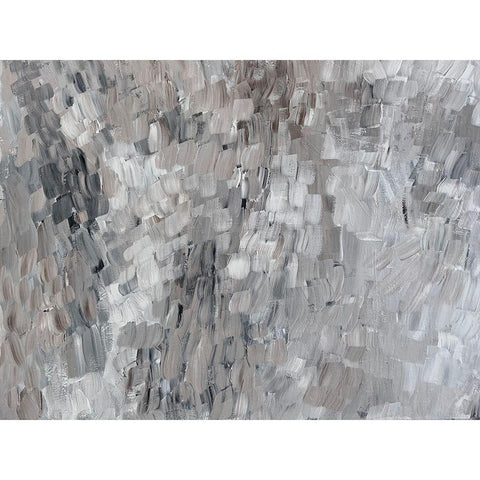 Neutral Fury White Modern Wood Framed Art Print by Barski, Karen