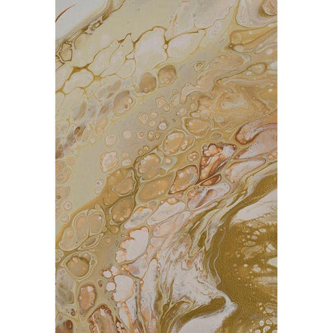 Crackling Conversations Split 2 Gold Ornate Wood Framed Art Print with Double Matting by Barski, Karen