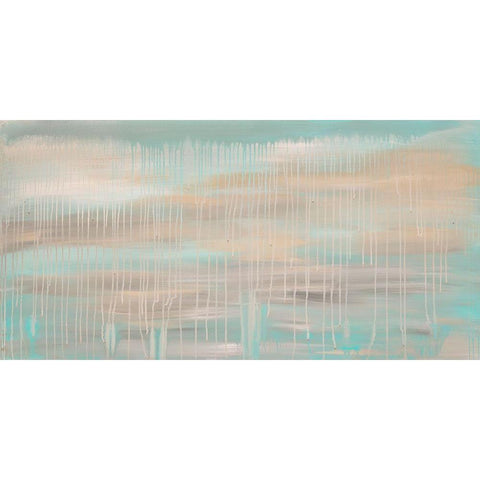 Muted Skies Black Modern Wood Framed Art Print with Double Matting by Barski, Karen