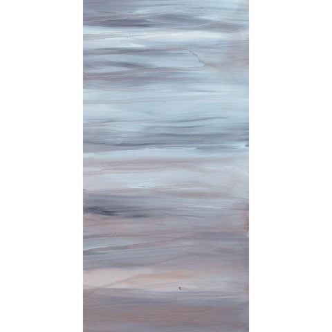 Relentless Waves 1 White Modern Wood Framed Art Print by Barski, Karen