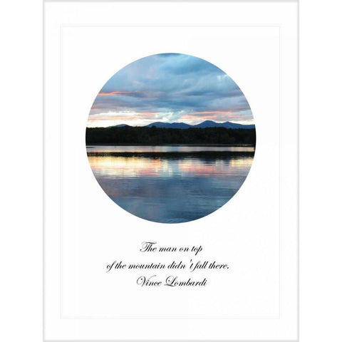 The Man on Top Black Modern Wood Framed Art Print with Double Matting by Foschino, Suzanne