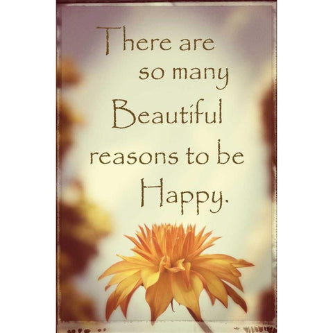 Reasons to Be Happy Black Modern Wood Framed Art Print with Double Matting by Foschino, Suzanne