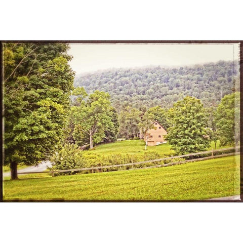 Country Mountain Home Vintage White Modern Wood Framed Art Print by Foschino, Suzanne