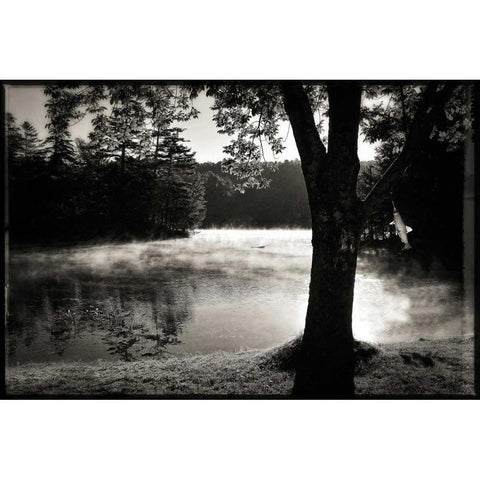 Morning Smoke 2 Black Modern Wood Framed Art Print with Double Matting by Foschino, Suzanne