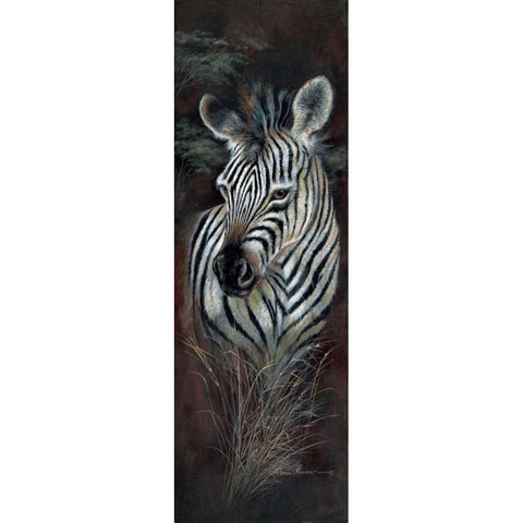 Striped Innocence White Modern Wood Framed Art Print by Manning, Ruane