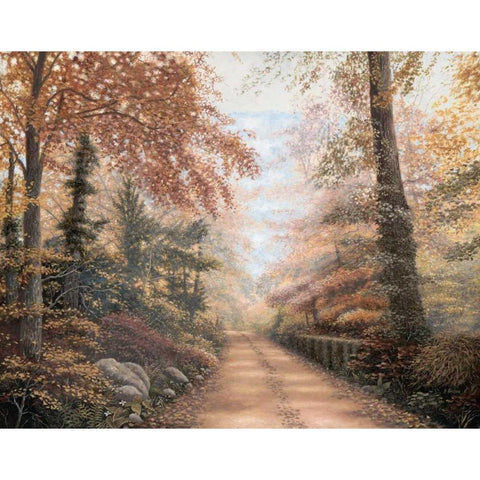 Road to Shepherd Black Modern Wood Framed Art Print by Brown, Betsy