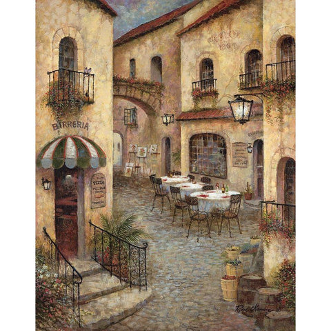 Buon Appetito I Black Modern Wood Framed Art Print with Double Matting by Manning, Ruane