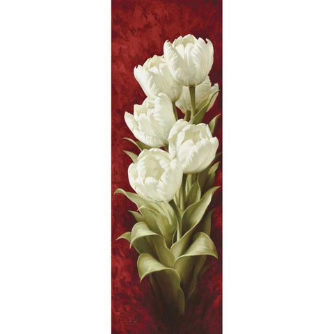 Magnificent Tulips II Black Modern Wood Framed Art Print by Levashov, Igor
