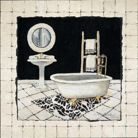 Pamper Me II White Modern Wood Framed Art Print by Olson, Charlene