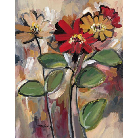Daisy Divine I Black Modern Wood Framed Art Print with Double Matting by Alldredge, Joy