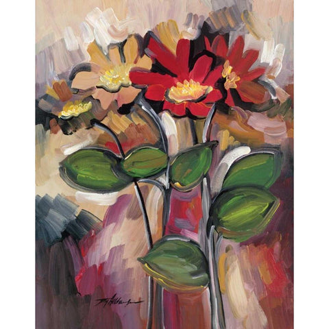Daisy Divine II Black Modern Wood Framed Art Print by Alldredge, Joy