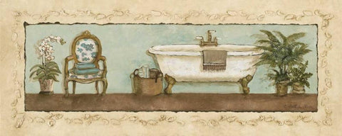 Private Moments I White Modern Wood Framed Art Print with Double Matting by Olson, Charlene