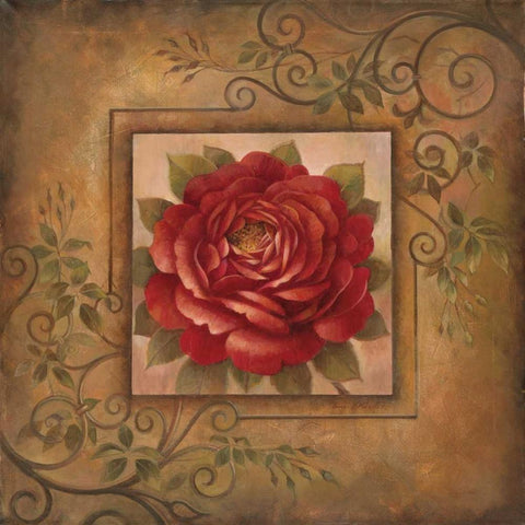 Sacred Rose II White Modern Wood Framed Art Print by Vollherbst-Lane, Elaine