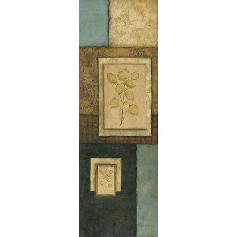 Teal Temptation I Black Modern Wood Framed Art Print with Double Matting by Olson, Norm