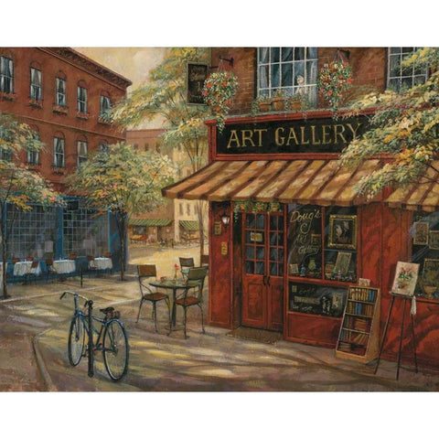 Dougs Art Gallery Black Modern Wood Framed Art Print with Double Matting by Manning, Ruane