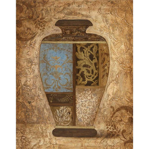 Exquisite Etchings I White Modern Wood Framed Art Print by Tava Studios