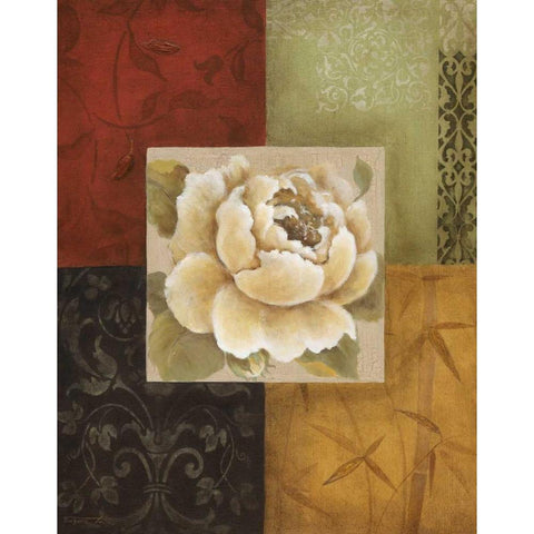 Beautiful as Peonies I Gold Ornate Wood Framed Art Print with Double Matting by Tava Studios