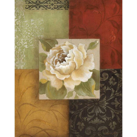 Beautiful as Peonies II Gold Ornate Wood Framed Art Print with Double Matting by Tava Studios