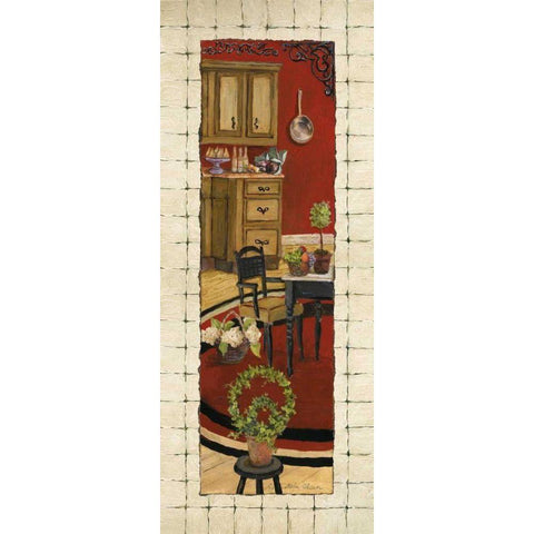 Warm and Inviting I Gold Ornate Wood Framed Art Print with Double Matting by Olson, Charlene