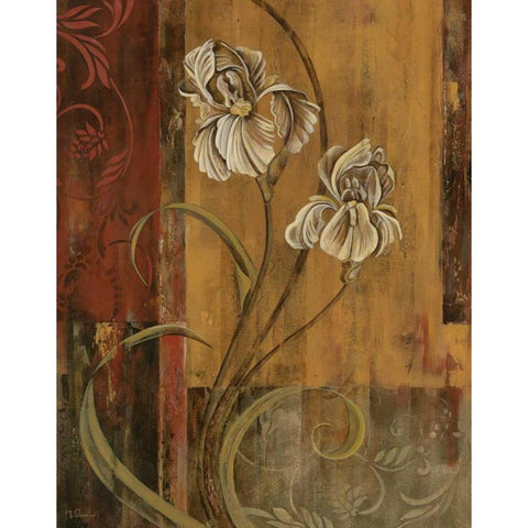 Poetic Setting II Gold Ornate Wood Framed Art Print with Double Matting by Donovan, Maria