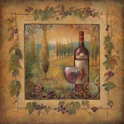 Villa Tuscan II Black Modern Wood Framed Art Print by Vollherbst-Lane, Elaine