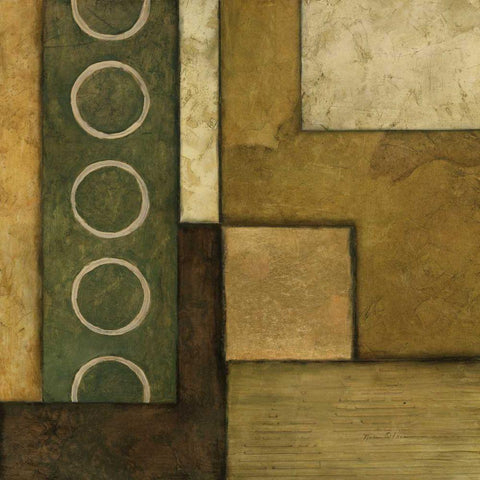 Linear Sphere II Gold Ornate Wood Framed Art Print with Double Matting by Olson, Norm