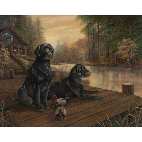 Waiting for Tomorrow Black Modern Wood Framed Art Print with Double Matting by Manning, Ruane