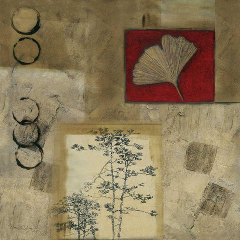 Autumn Trail IV White Modern Wood Framed Art Print by Olson, Norm