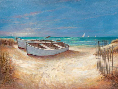 Sands of Time Black Ornate Wood Framed Art Print with Double Matting by Manning, Ruane