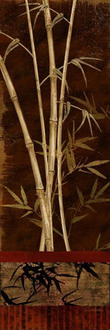 Bamboo Garden II Black Ornate Wood Framed Art Print with Double Matting by Knutsen, Conrad