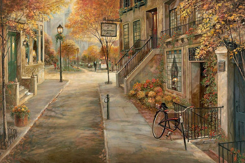 School of Performing Arts White Modern Wood Framed Art Print with Double Matting by Manning, Ruane