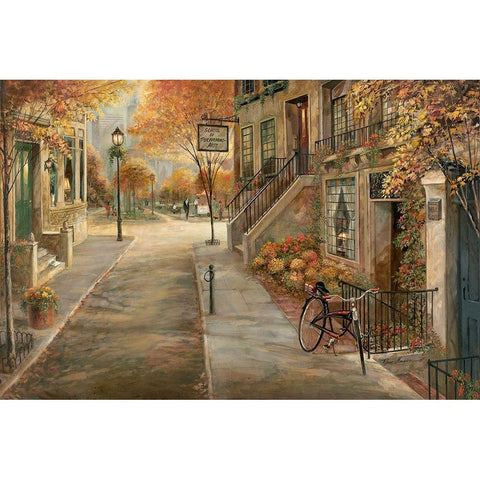 School of Performing Arts Black Modern Wood Framed Art Print by Manning, Ruane