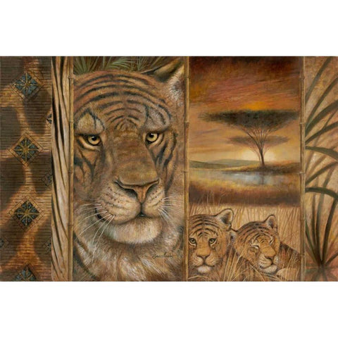 Wild and Beautiful Gold Ornate Wood Framed Art Print with Double Matting by Manning, Ruane