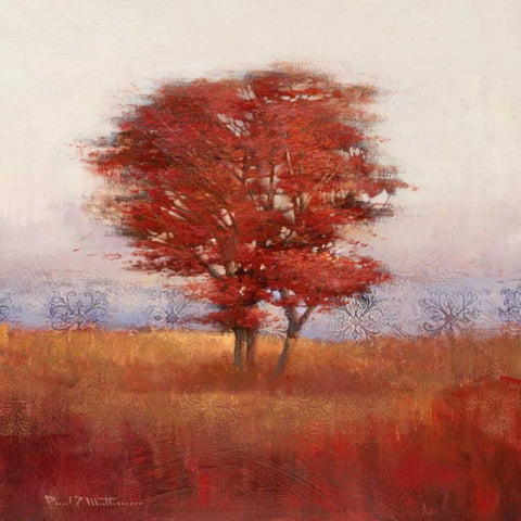 Mathenia-Autumn Morning I Black Modern Wood Framed Art Print by Mathenia, Paul