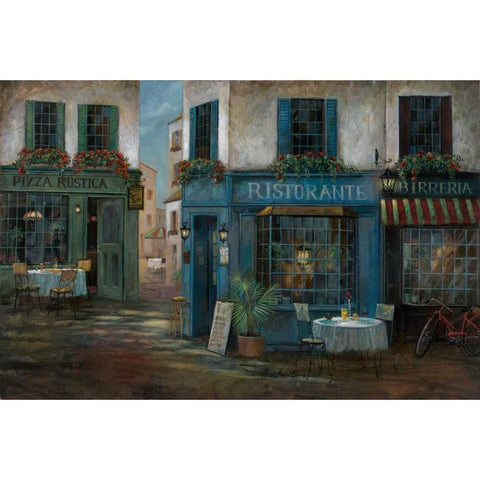 Pizza Rustica Gold Ornate Wood Framed Art Print with Double Matting by Manning, Ruane