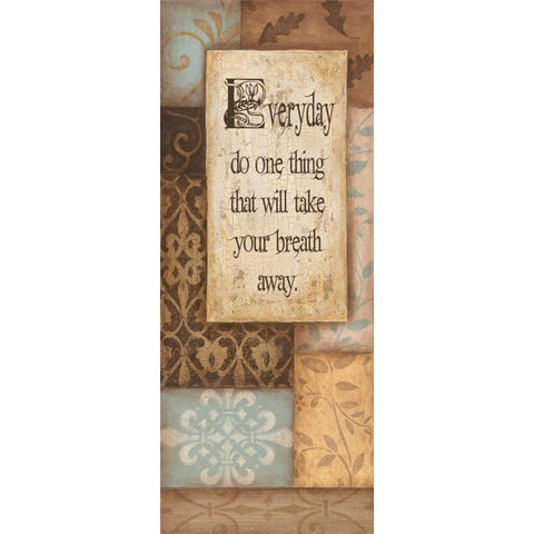 Everyday Gold Ornate Wood Framed Art Print with Double Matting by Tava Studios