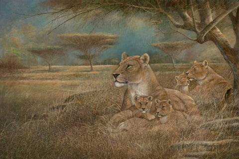 Winds of Change Black Ornate Wood Framed Art Print with Double Matting by Manning, Ruane