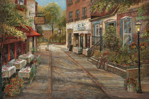 Fond Memories Black Ornate Wood Framed Art Print with Double Matting by Manning, Ruane