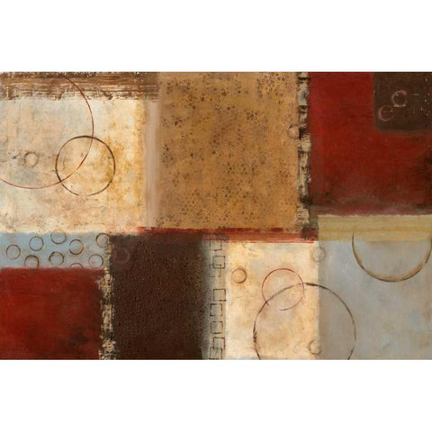 Seasons Go Round II White Modern Wood Framed Art Print by Tava Studios