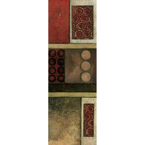 Spiced Geometric I Black Modern Wood Framed Art Print by Olson, Norm