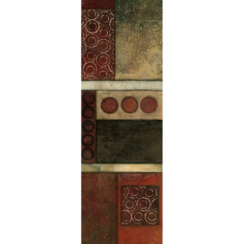 Spiced Geometric II Black Modern Wood Framed Art Print by Olson, Norm