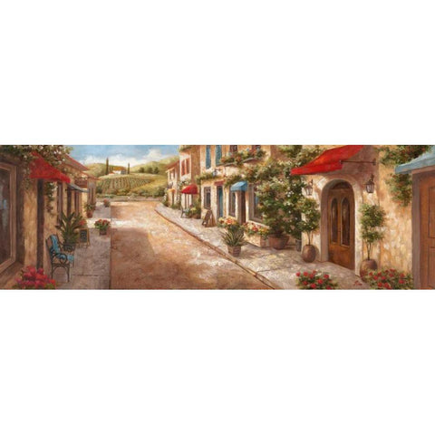 Italian Village II Gold Ornate Wood Framed Art Print with Double Matting by Nan