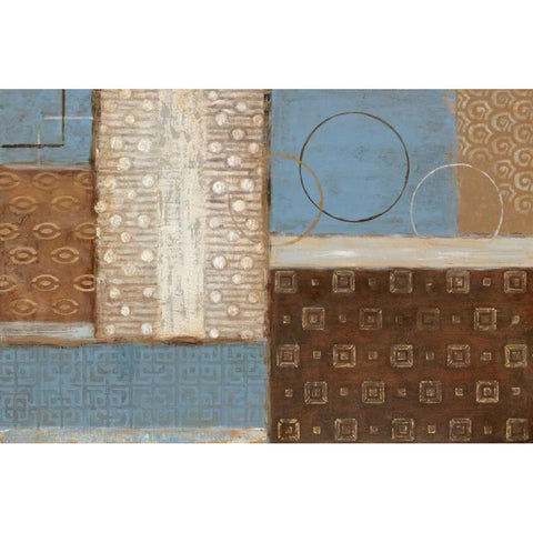 Earth and Sky II Gold Ornate Wood Framed Art Print with Double Matting by Tava Studios