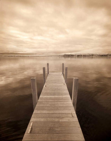 North Sky II Black Ornate Wood Framed Art Print with Double Matting by Nagler, Monte