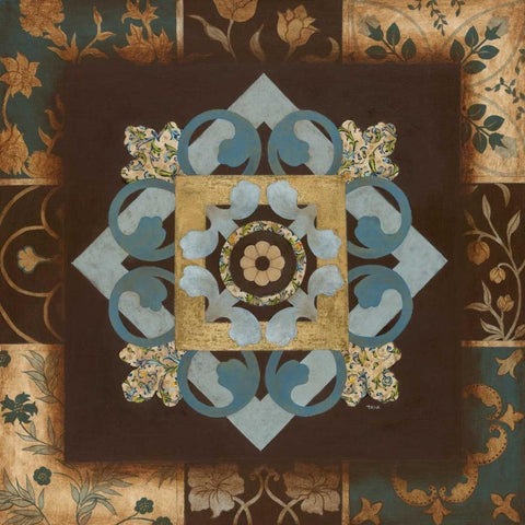 Relativity I Black Ornate Wood Framed Art Print with Double Matting by Tava Studios