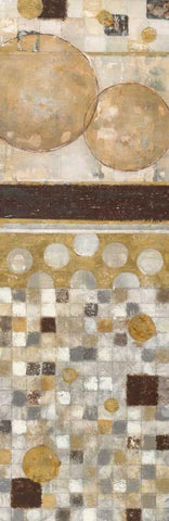 Lucido Mosaico II Black Ornate Wood Framed Art Print with Double Matting by Tava Studios