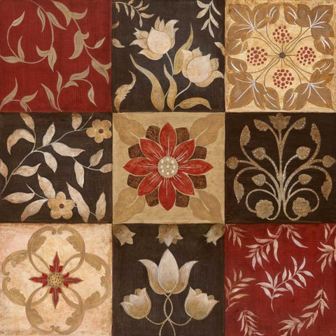 Patterns of Nature I Gold Ornate Wood Framed Art Print with Double Matting by Tava Studios