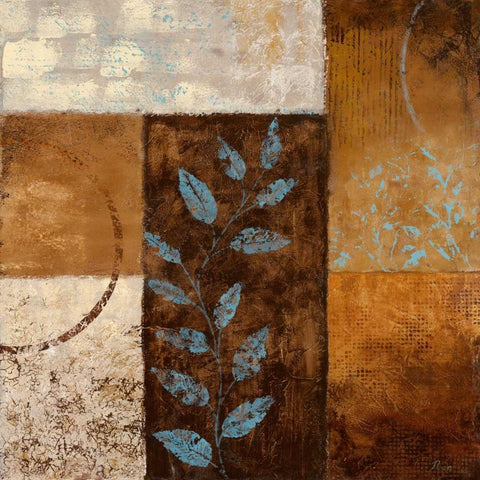 Blue Haven I Black Modern Wood Framed Art Print by Nan