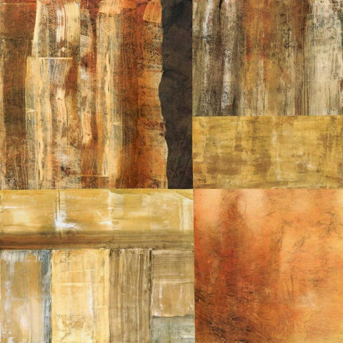 Amber Ground II Black Modern Wood Framed Art Print by Olson, Norm